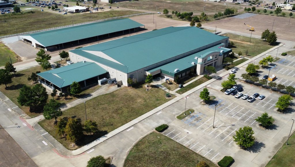 Aerial view of the Batesville Civic Center property